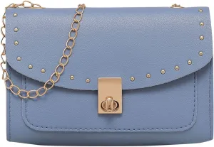 Phone Wallet Purses for Women Crossbody Purses and Handbags Lightweight Pocketbook Retro Clutch Underarm Purse(Blue)