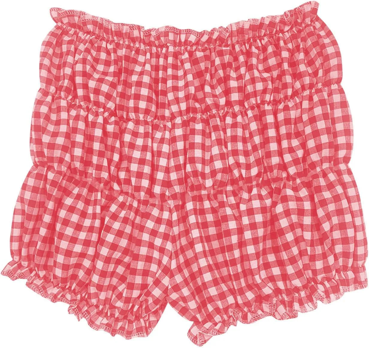 POHADON Women's Plaid Layered Ruffle Shorts Cute Lolita Shorts Mini Casual Pajama Shorts Y2k Gingham Boxer Lounge Shorts