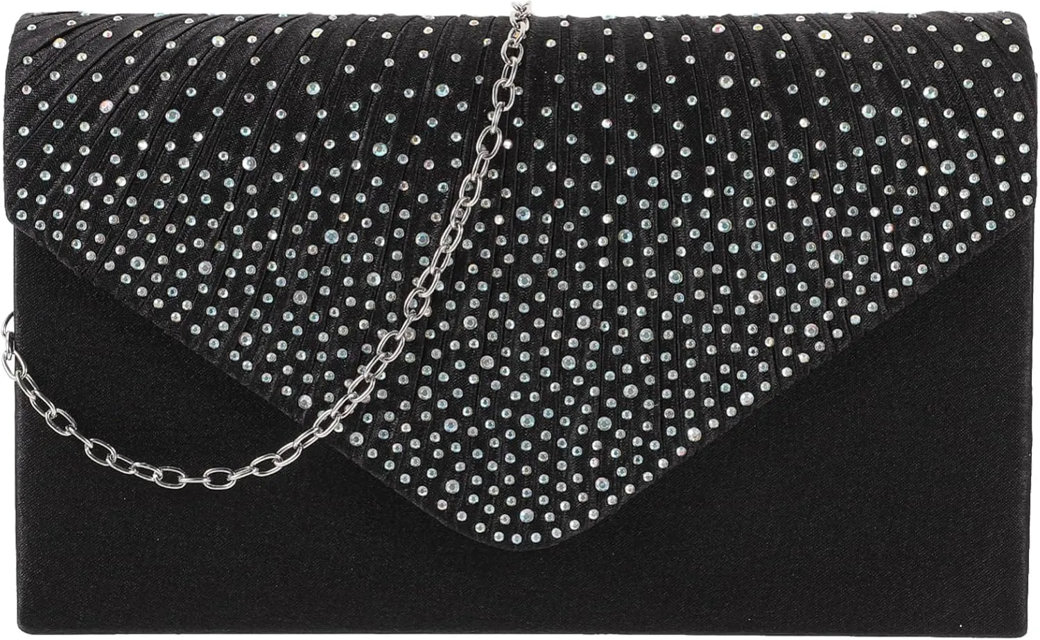 Polyester Bridal Evening Clutch Dress Purse Sparkle Handbag for Wedding Guest