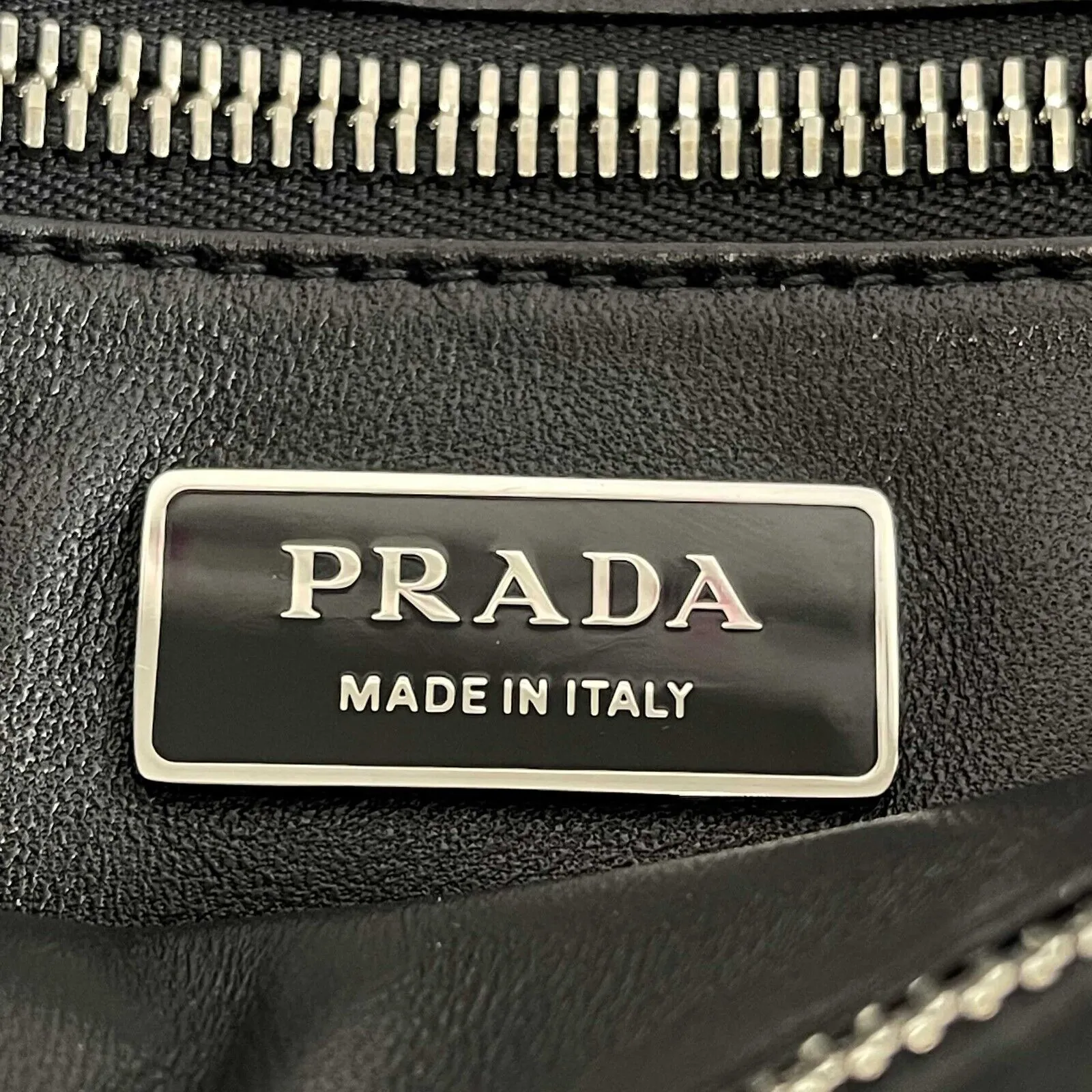 Prada - Pristine - Small Antique Nappa Leather Tote - Black - Handbag