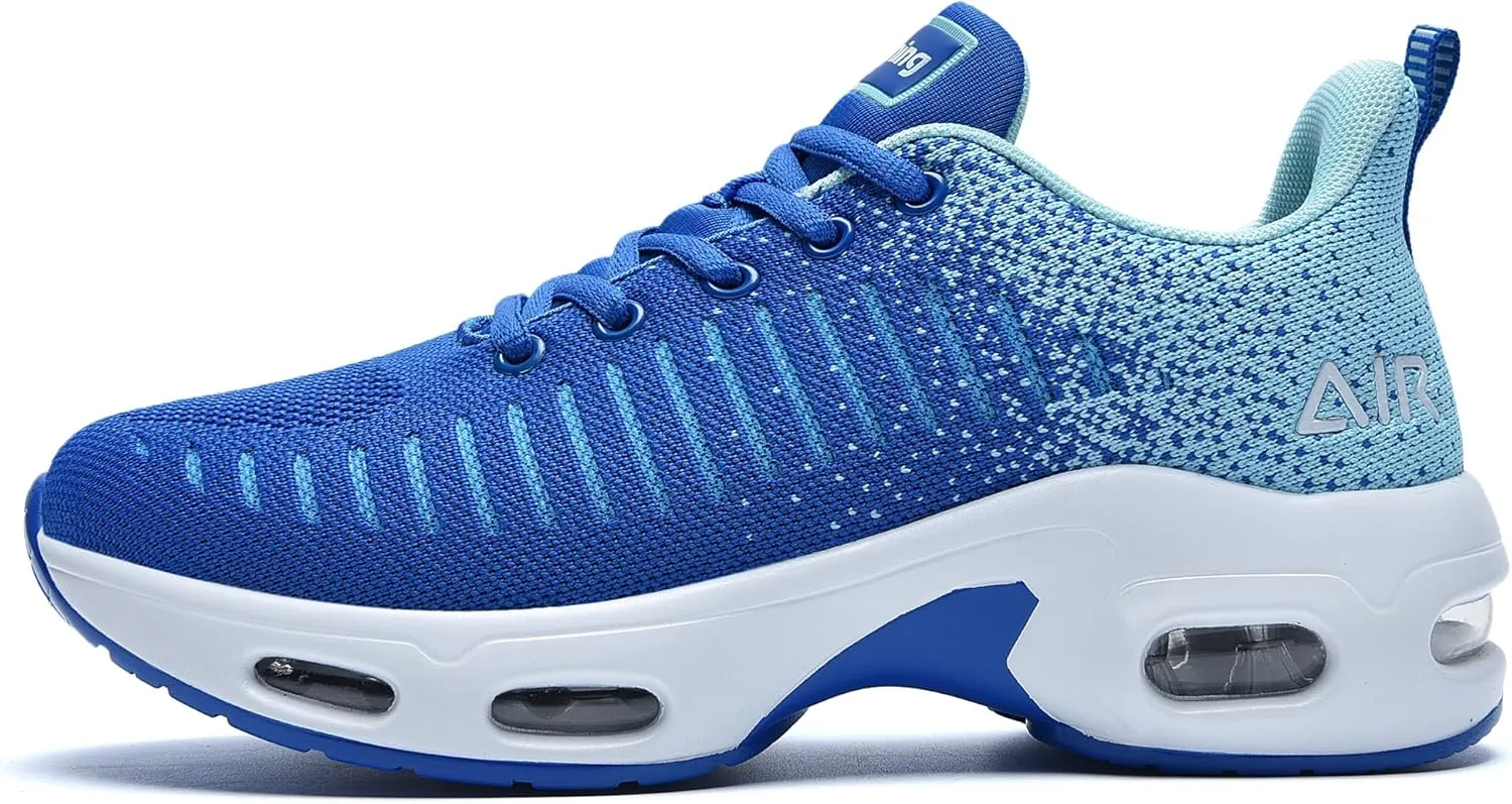 QAUPPE Womens Fashion Lightweight Air Sports Walking Sneakers Breathable Gym Jogging Running Tennis Shoes US 5.5-11 B(M)