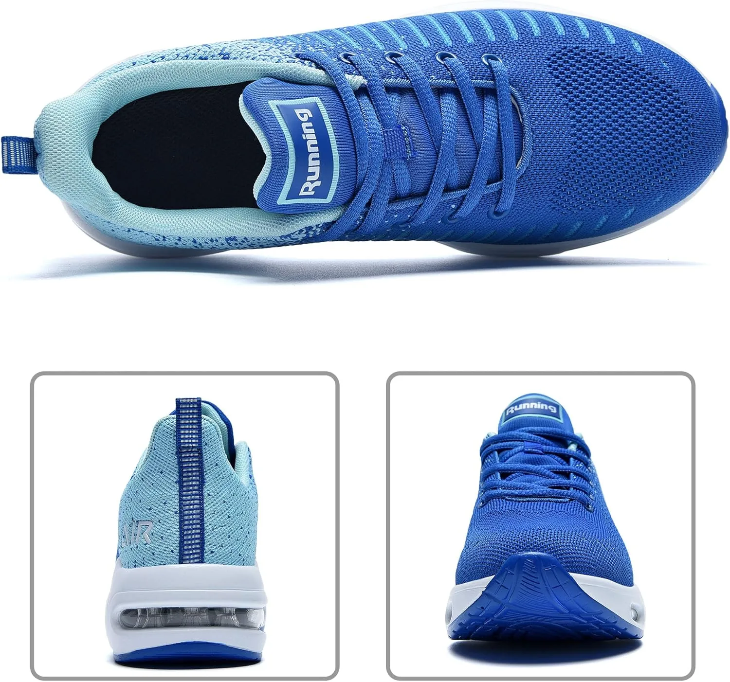 QAUPPE Womens Fashion Lightweight Air Sports Walking Sneakers Breathable Gym Jogging Running Tennis Shoes US 5.5-11 B(M)
