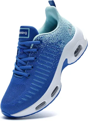 QAUPPE Womens Fashion Lightweight Air Sports Walking Sneakers Breathable Gym Jogging Running Tennis Shoes US 5.5-11 B(M)