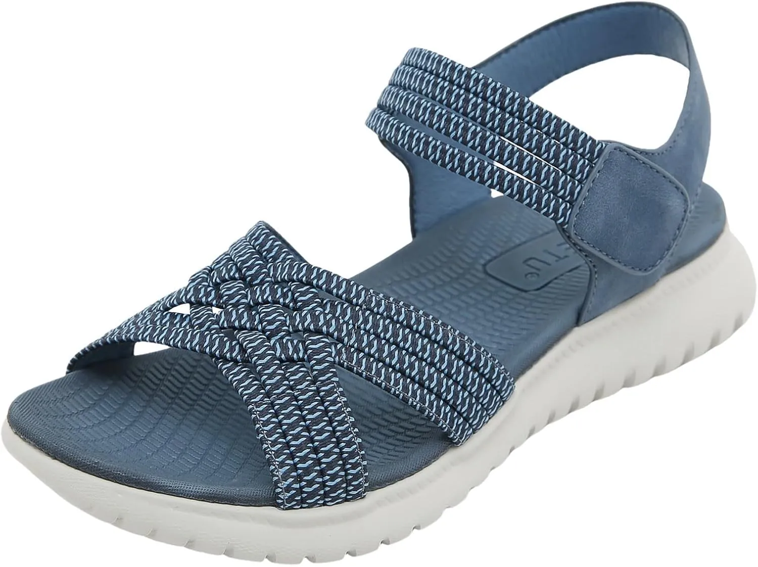 Sandals Women's Summer Outdoor Strappy Women with Heel, Platform Pure Colour Lightweight Trainers Hiking Open Toe Wedges Beach Thick Bottom Breathable