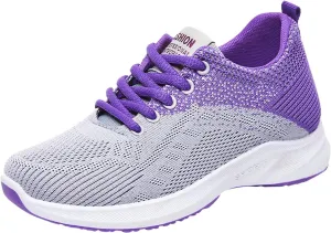 SBGMoSJ Running Shoes Womens Lightweight Fashion Sport Sneakers Zapatos Antiderrapantes para Mujer Womens Slip On Shoes Wide Width Womens White Platform Sneakers Zapatos Antideslizantes para Mujer