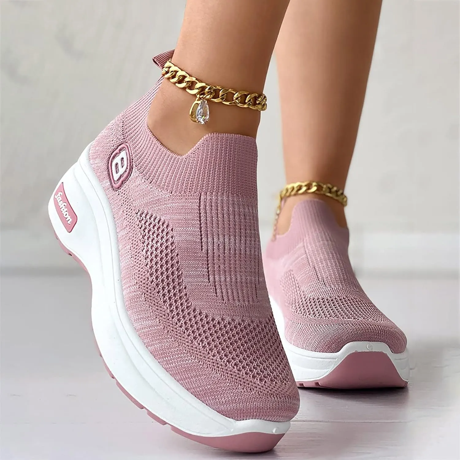 SBGMoSJ Women's Walking Sneakers Wide Width Womens Non Slip Black Work Shoes Wide Width Nurse Shoes for Women for Work Womens Running Shoes Fashion Sneakers Shoes for Women Size 12