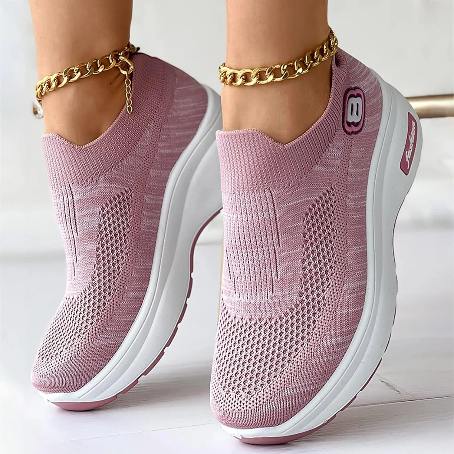 SBGMoSJ Women's Walking Sneakers Wide Width Womens Non Slip Black Work Shoes Wide Width Nurse Shoes for Women for Work Womens Running Shoes Fashion Sneakers Shoes for Women Size 12