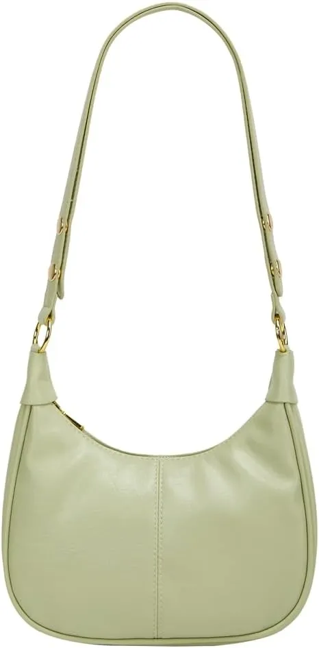 Shoulder Bag for Women Soft PU Leather Crescent Tote Handbag Retro Classic Satchel Crossbody Underarm Hobo Purse Clutch