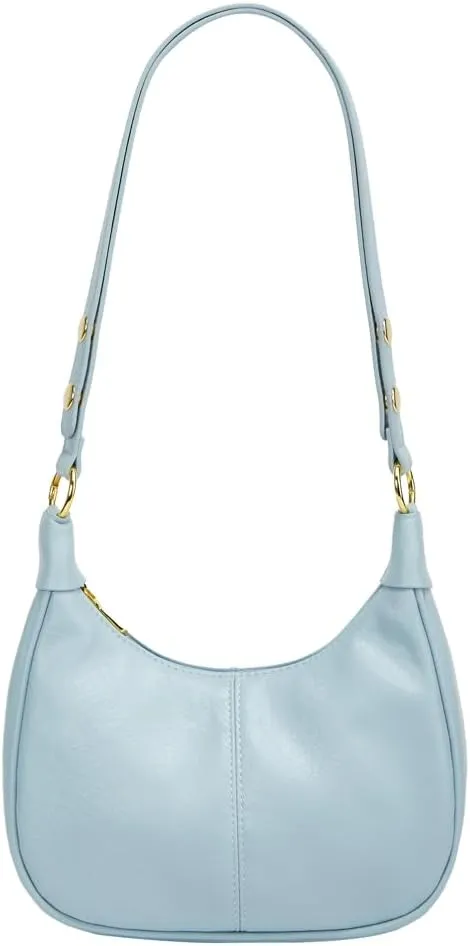 Shoulder Bag for Women Soft PU Leather Crescent Tote Handbag Retro Classic Satchel Crossbody Underarm Hobo Purse Clutch