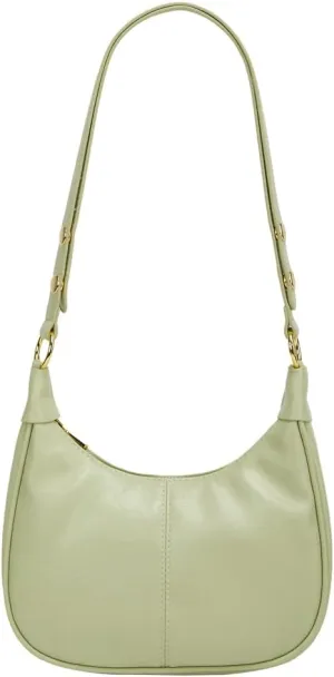 Shoulder Bag for Women Soft PU Leather Crescent Tote Handbag Retro Classic Satchel Crossbody Underarm Hobo Purse Clutch