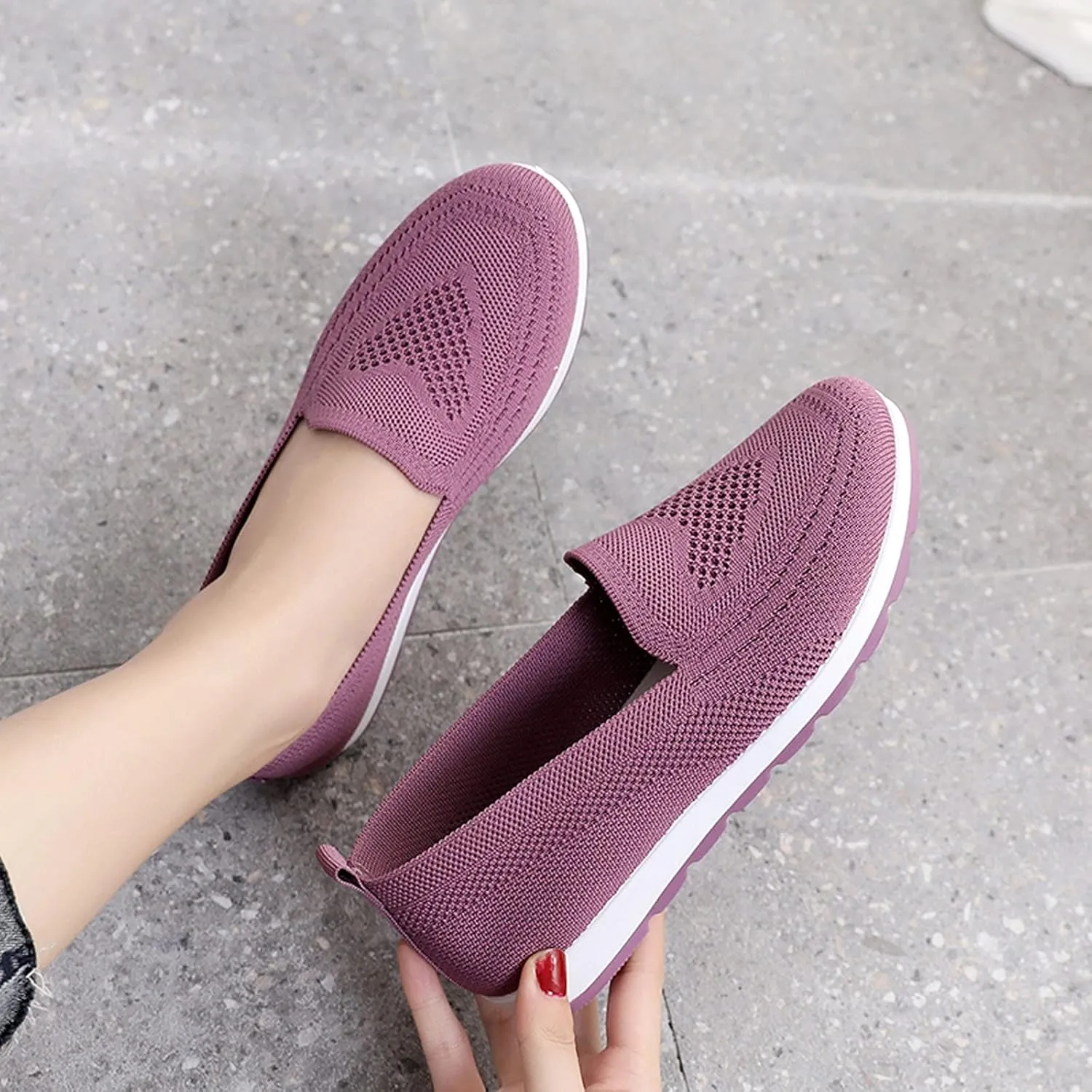 Silver Wedge Sneakers for Women Dressy Womens Running Shoes Size 9 Narrow Women's Tennis Shoes Size 8.5 Wide Wedges Sneakers for Women Zapatos De Chef para Mujer Antideslizante