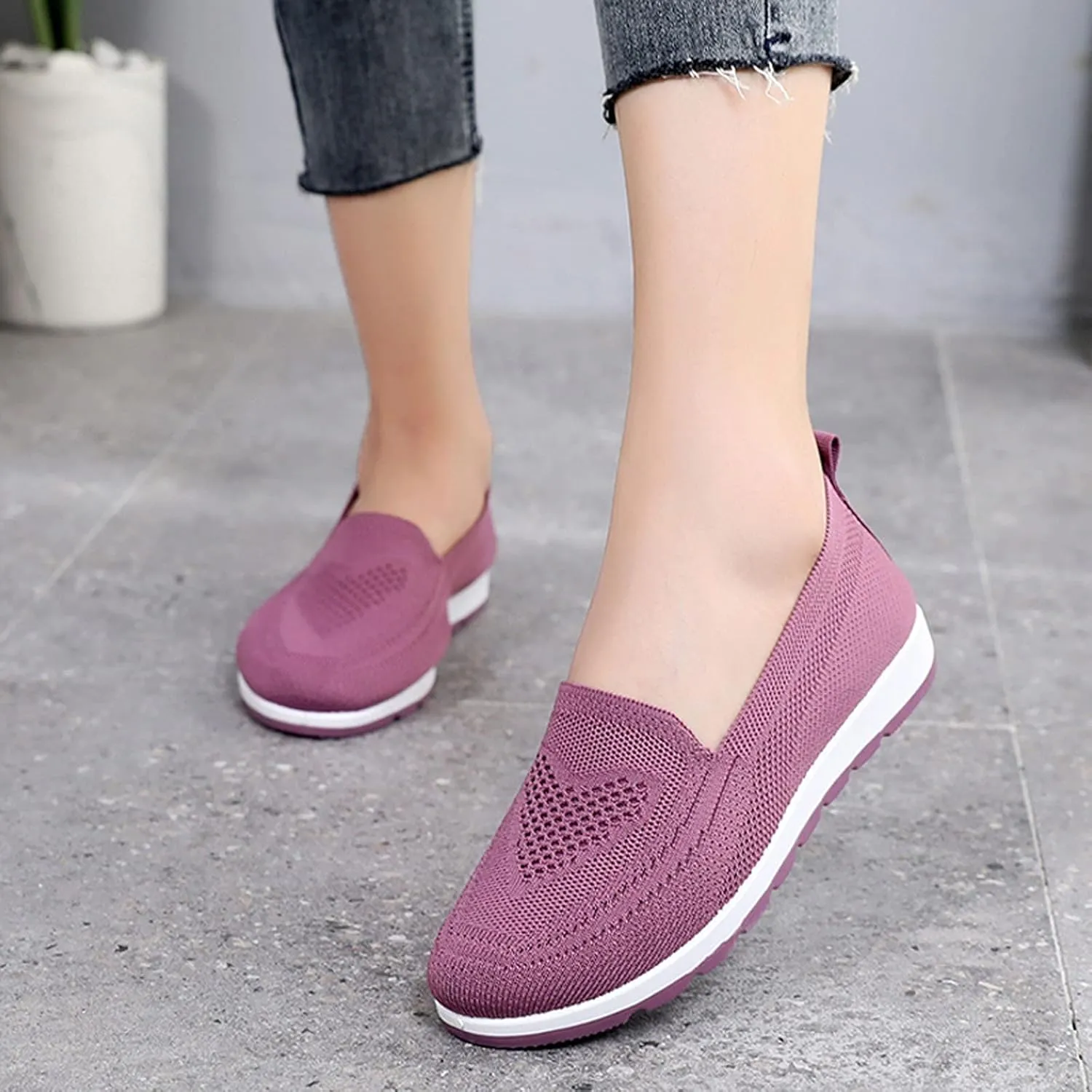 Silver Wedge Sneakers for Women Dressy Womens Running Shoes Size 9 Narrow Women's Tennis Shoes Size 8.5 Wide Wedges Sneakers for Women Zapatos De Chef para Mujer Antideslizante