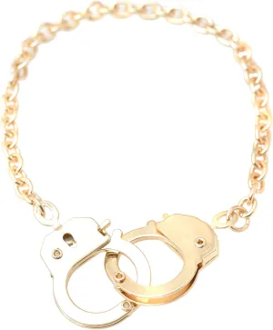 Spinningdaisy Gold Plated Handcuff Bracelet