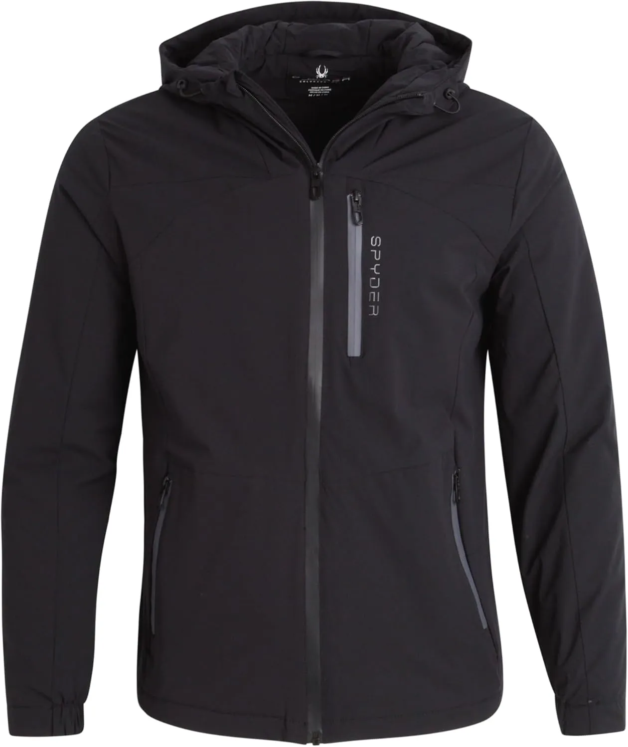 Spyder Men's Active Jacket - Lightweight Performance Insulated Water-Resistant Windbreaker Jacket for Men (Sizes: S-XL)