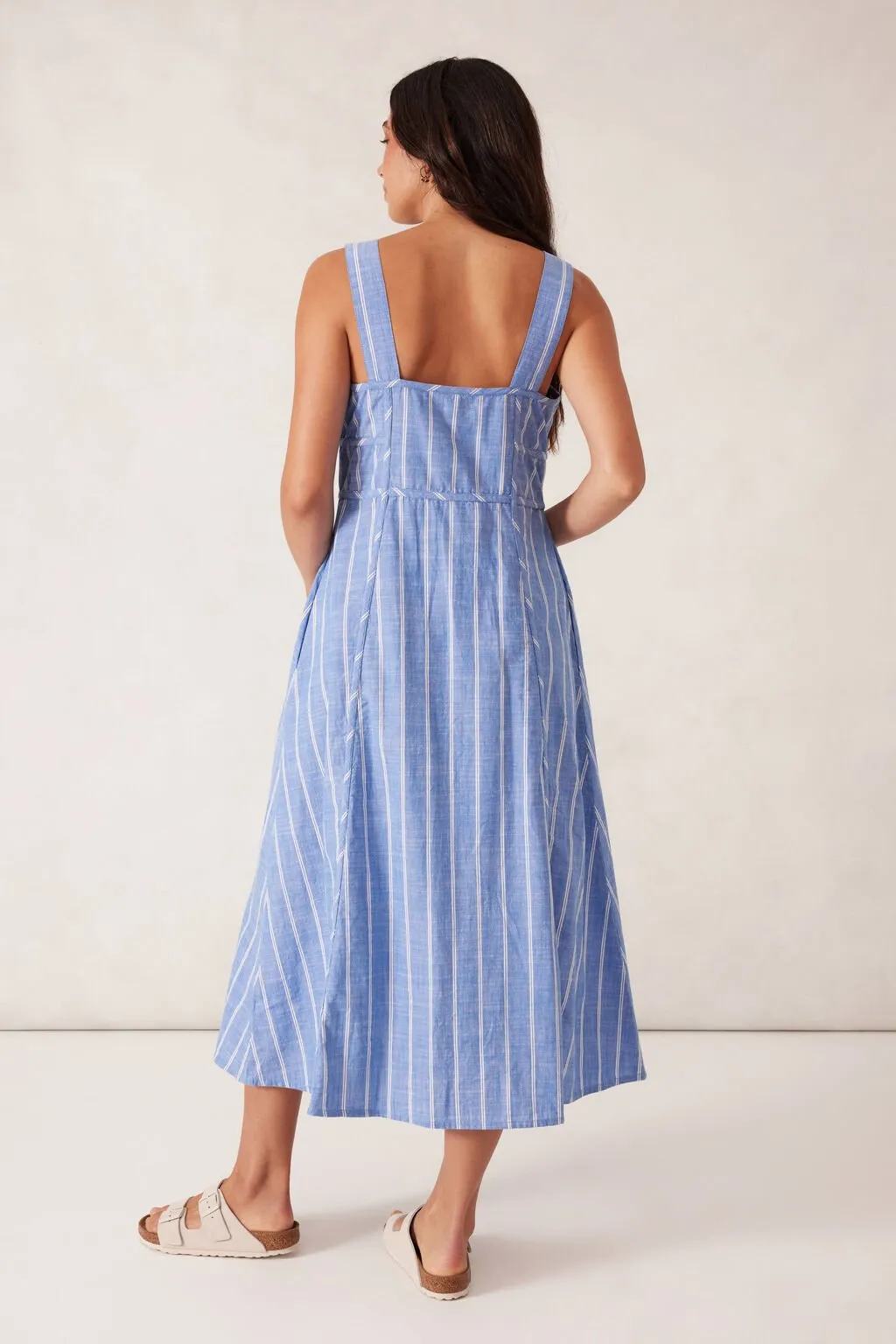 Strappy Placket Dress