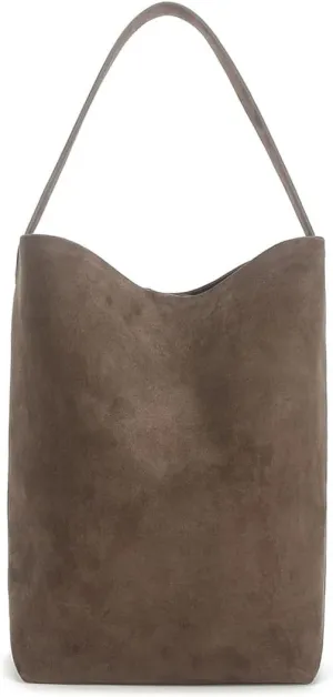Suede Leather Bucket Bag,Large Top Handle Handbags and Designer Purses