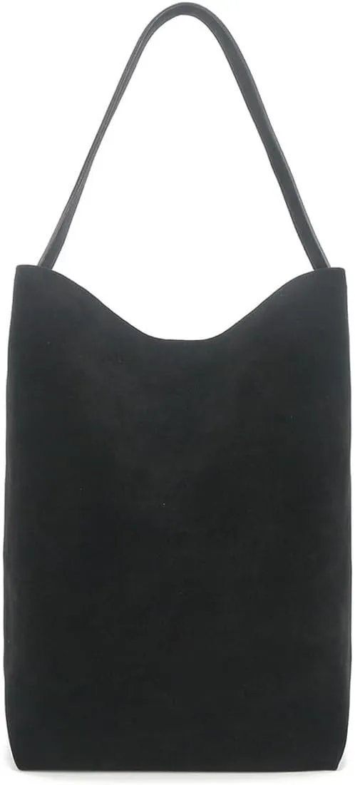 Suede Leather Bucket Bag,Large Top Handle Handbags and Designer Purses