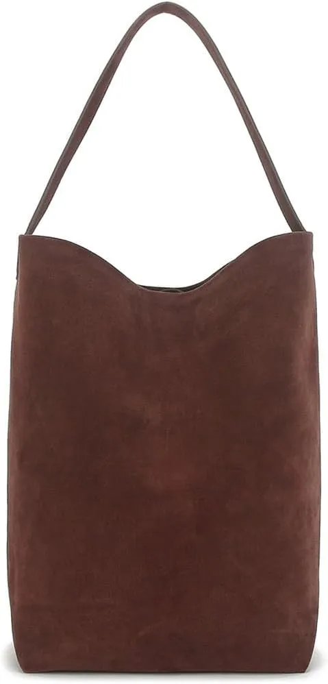 Suede Leather Bucket Bag,Large Top Handle Handbags and Designer Purses