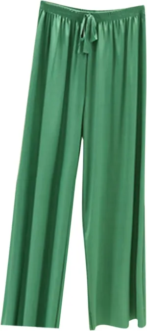 Summer Baggy Long Pants for Women Relaxed Fit Wide Leg Lounge Trousers Casual Elastic Waist Sweatpants for Teen Girls
