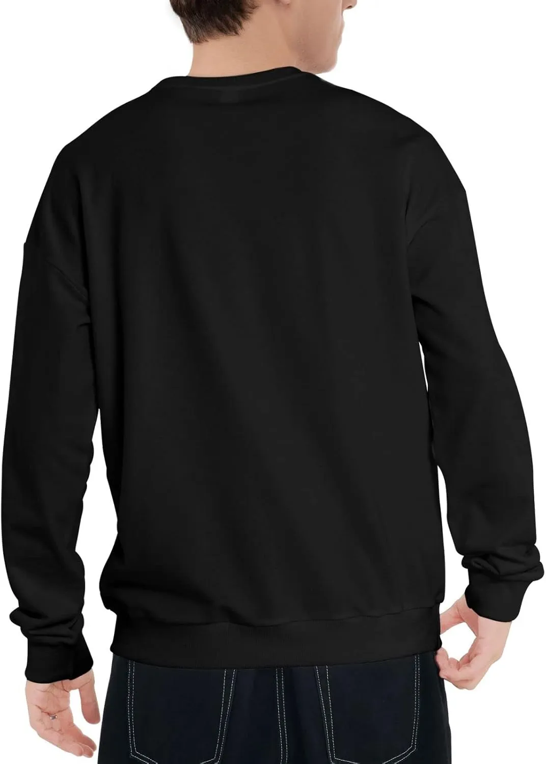 Sweatshirt Men's Casual Long Sleeve Print Crewneck Fleece Pullovers Winter Tops