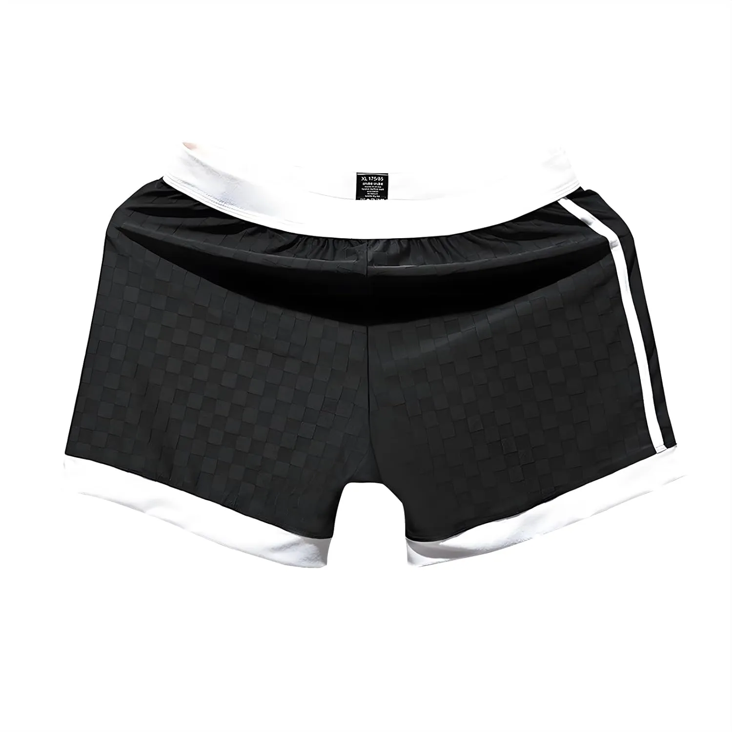 TAPUU Mens Satin Plaid Boxer Shorts Cooling Pajama Shorts