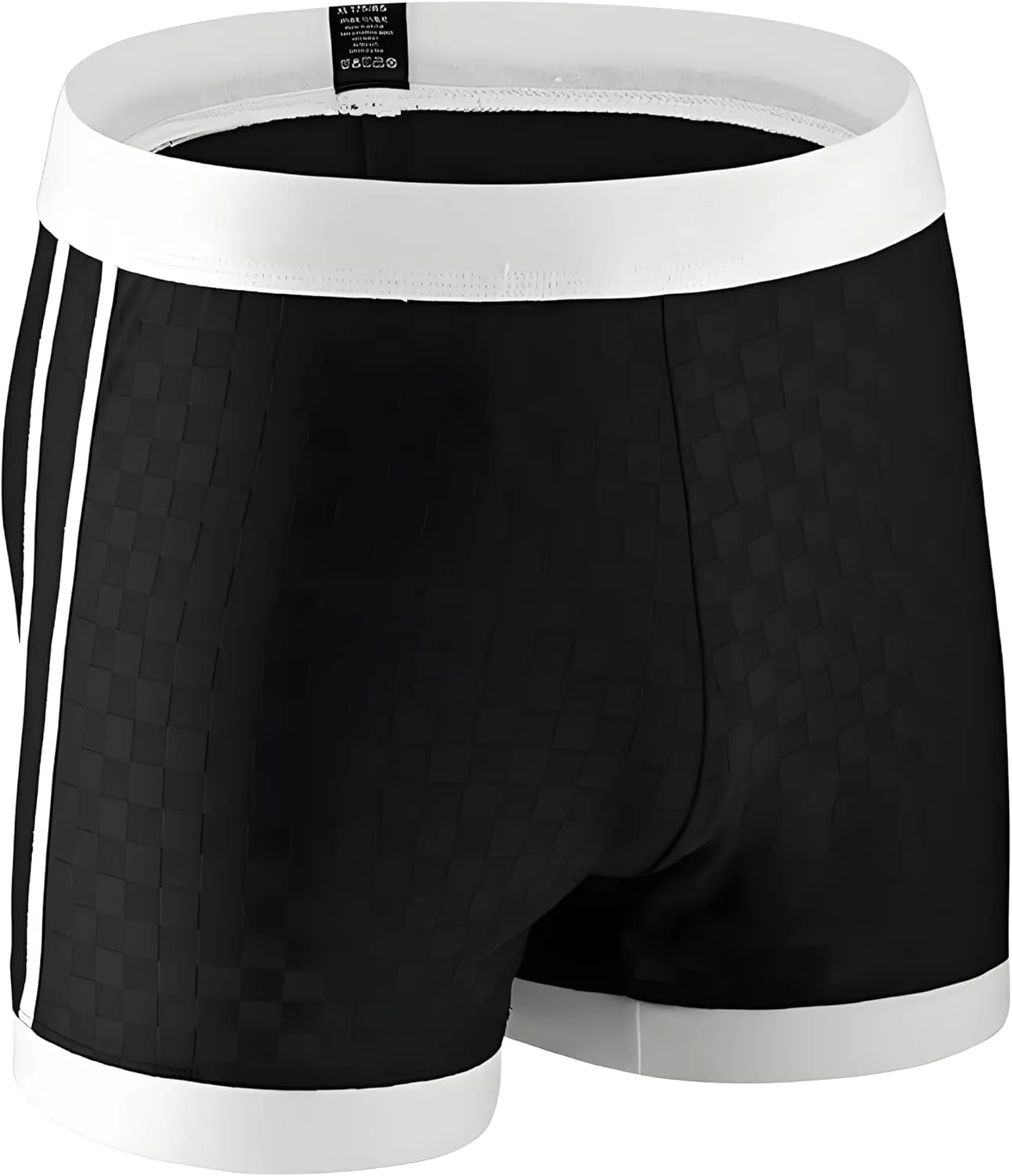 TAPUU Mens Satin Plaid Boxer Shorts Cooling Pajama Shorts