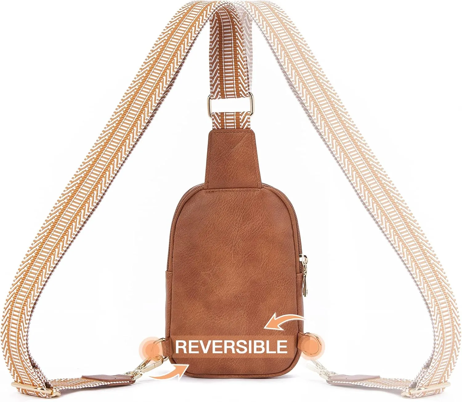 Telena Small Sling Bag for Women Vegan Leather Fashionable Fanny Pack Crossbody Bags for Women for Travel