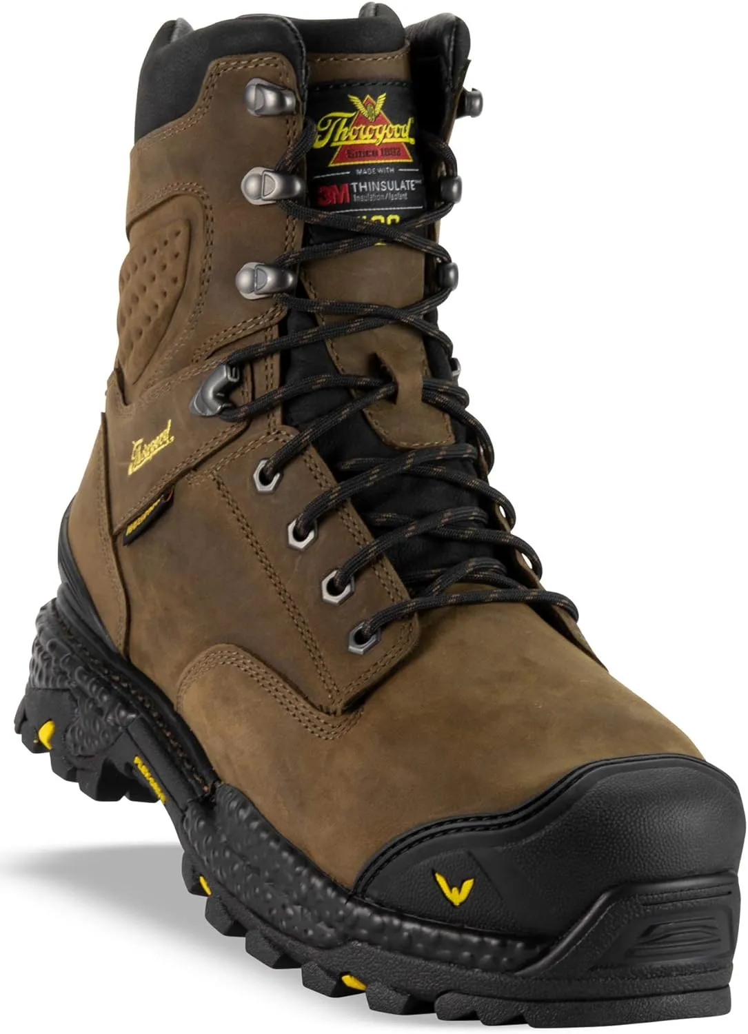 Thorogood Infinity FD Series 8 Waterproof Composite Toe Work Boots for Men with Full-Grain Leather, 400g Insulation, and Slip-Resistant Outsole; EH Rated