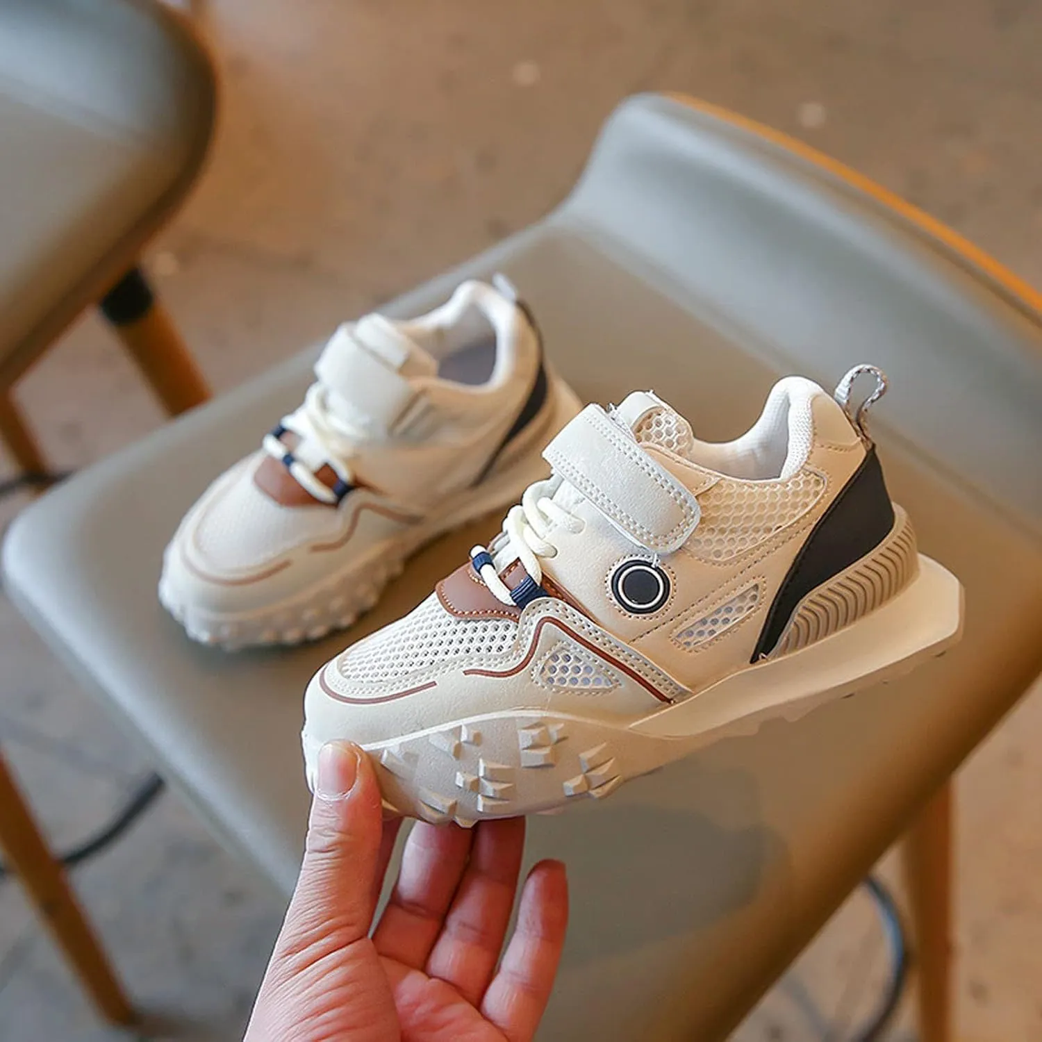 Toddler Shoes New Breathable Mesh Rubber Sole Children's Sports Shoes Rubber Sole Shoes Breathable Sneakers