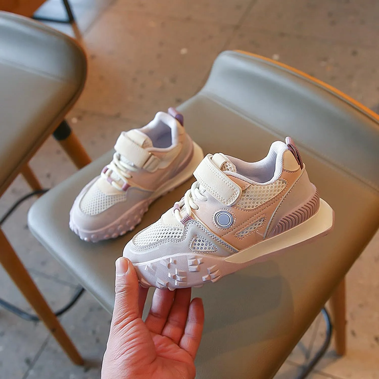 Toddler Shoes New Breathable Mesh Rubber Sole Children's Sports Shoes Rubber Sole Shoes Breathable Sneakers