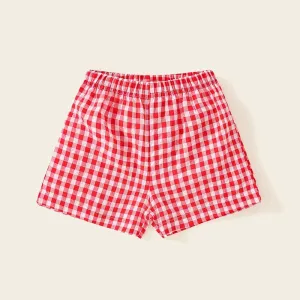 Toddler Shorts Kids' Comfortable Cotton Shorts Elastic Waist Beach Shorts Bottoms Boxers