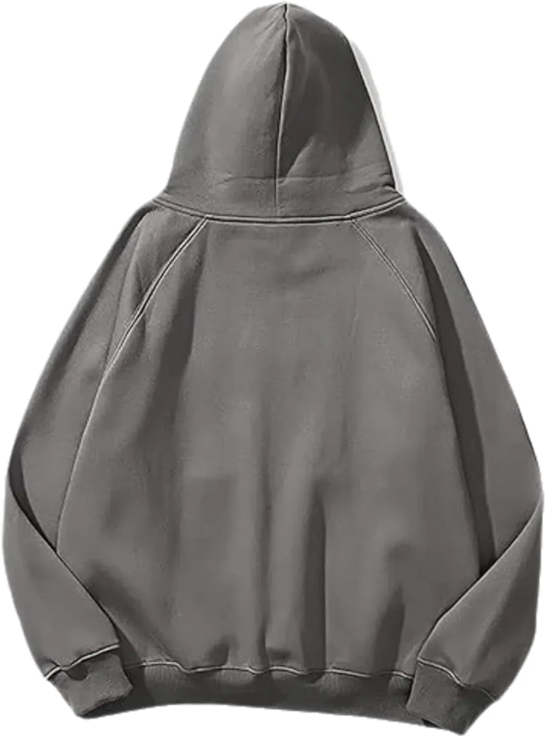 Unisex Basic Loose Hoodie Sweatshirt Long Sleeve Pocket Drop Shoulder Pullovers