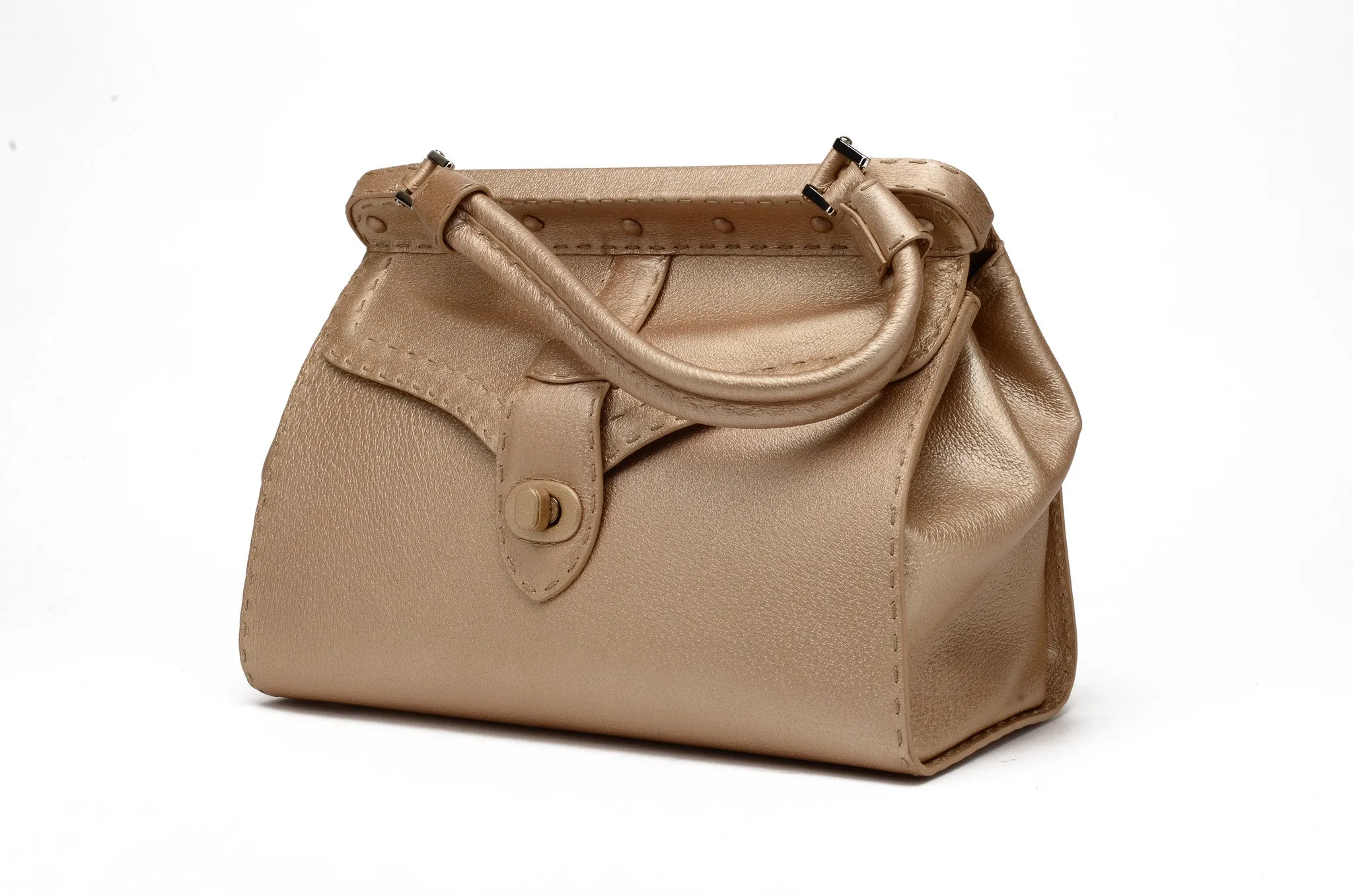 Valentino - Pearlized Beige Color Large Tote with Handle