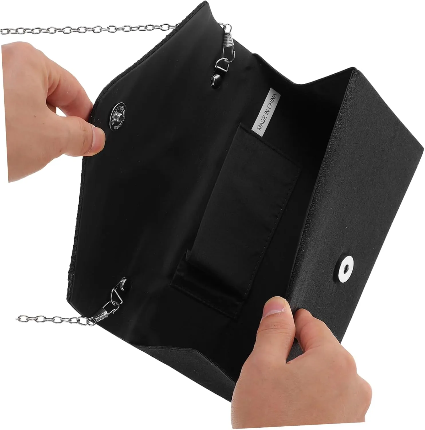 VALICLUD Dinner Bag Womens Evening Handbags Sequin Purse Rhinestone Bag Clutch Bags for Women Bridal Purse Black
