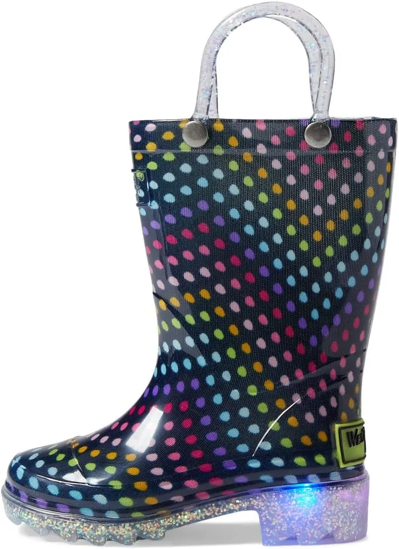Western Chief Kids Lighted Rain Boots for Kids (Toddler/Little Kid) - Textured Rubber Mud-Guard