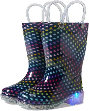 Western Chief Kids Lighted Rain Boots for Kids (Toddler/Little Kid) - Textured Rubber Mud-Guard