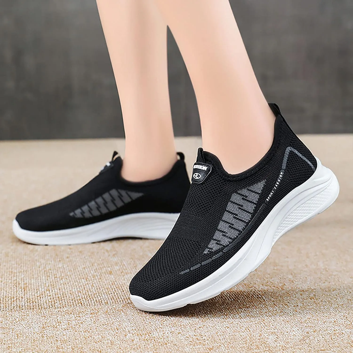 White Sneakers for Women Platform Wide Women's Wide Width Hiking/Walking Shoes Womens Casual Shoes Black Lace Up High Top Sneakers for Women Wide Width Tenis Antideslizantes Para Mujer Con Plataforma