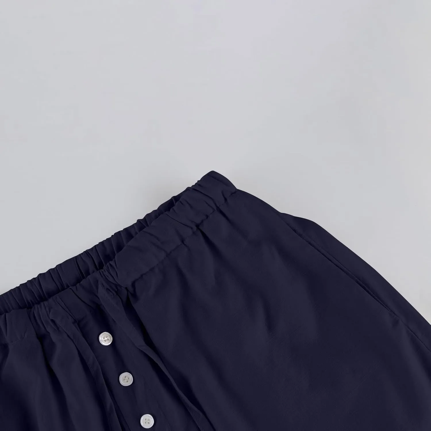 Wide Leg Linen Pants for Women Casual Summer Drawstring Waist Palazzo Pants with Pockets Beach Cover Up Trousers