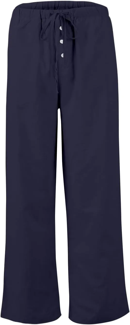 Wide Leg Linen Pants for Women Casual Summer Drawstring Waist Palazzo Pants with Pockets Beach Cover Up Trousers