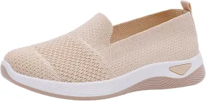 Women Orthopedic Shoes Breathable Soft Mesh Go Walking Shoes Lightweight Slip on Memory Foam Athletic Tennis Sneakers