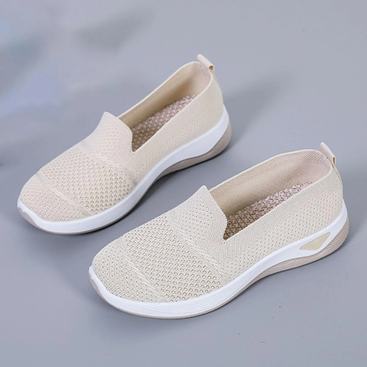 Women Orthopedic Shoes Breathable Soft Mesh Go Walking Shoes Lightweight Slip on Memory Foam Athletic Tennis Sneakers