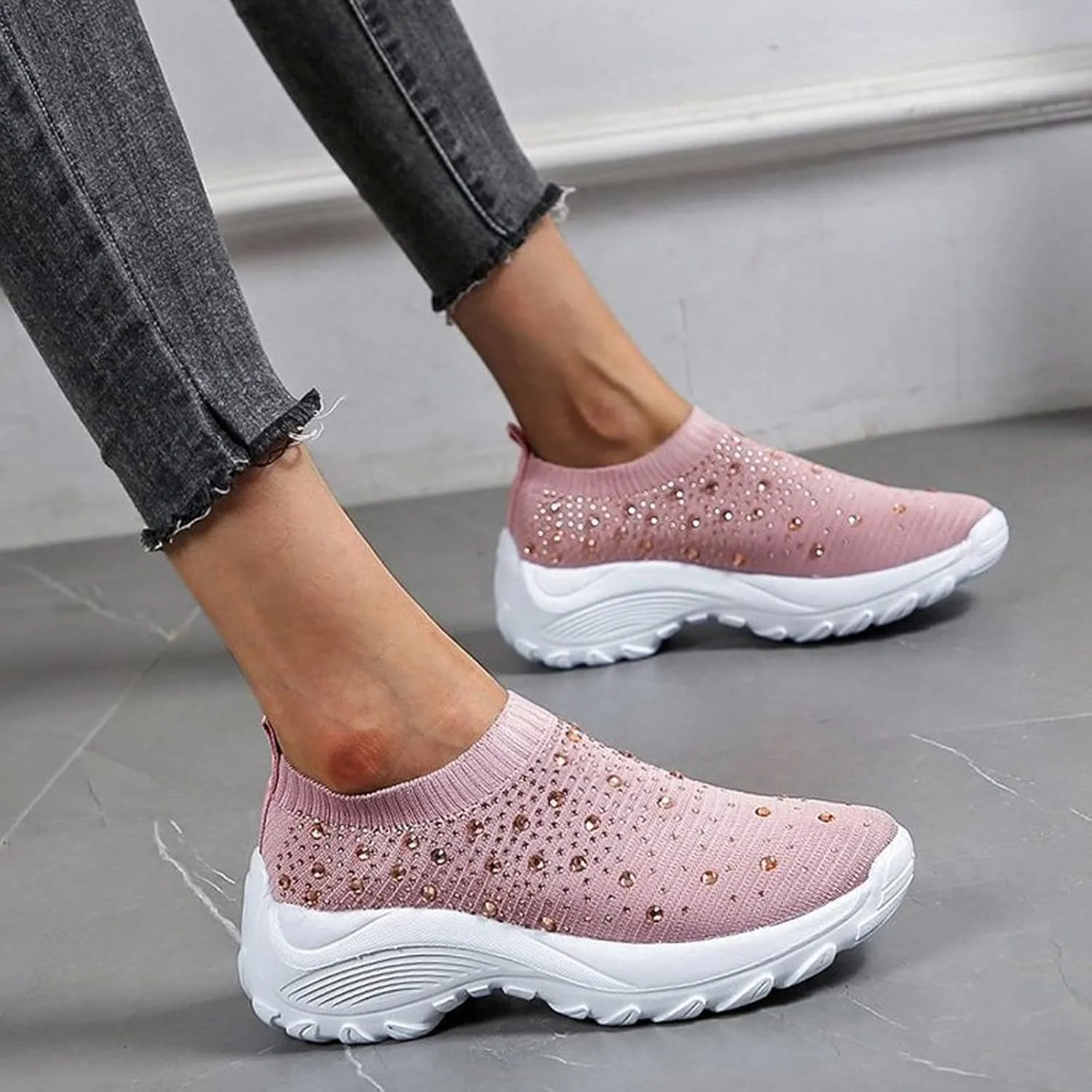Women Sneakers Size 9 Wide Womens All Black Flat Tennis Shoes Slip On Womens Shoes Casual Fall Boots Plantar Fasciitis Relief Shoes for Women Wide Width Comfy Fall Shoes for Women 2023 Trendy