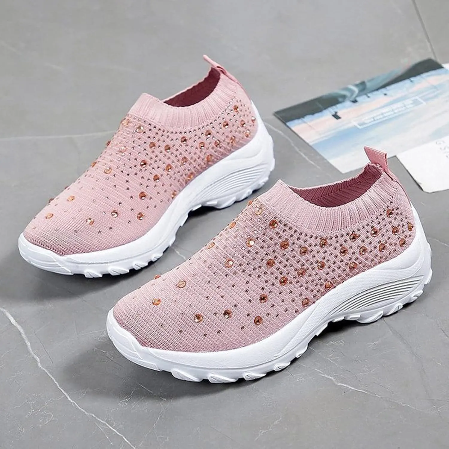 Women Sneakers Size 9 Wide Womens All Black Flat Tennis Shoes Slip On Womens Shoes Casual Fall Boots Plantar Fasciitis Relief Shoes for Women Wide Width Comfy Fall Shoes for Women 2023 Trendy