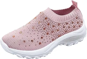 Women Sneakers Size 9 Wide Womens All Black Flat Tennis Shoes Slip On Womens Shoes Casual Fall Boots Plantar Fasciitis Relief Shoes for Women Wide Width Comfy Fall Shoes for Women 2023 Trendy