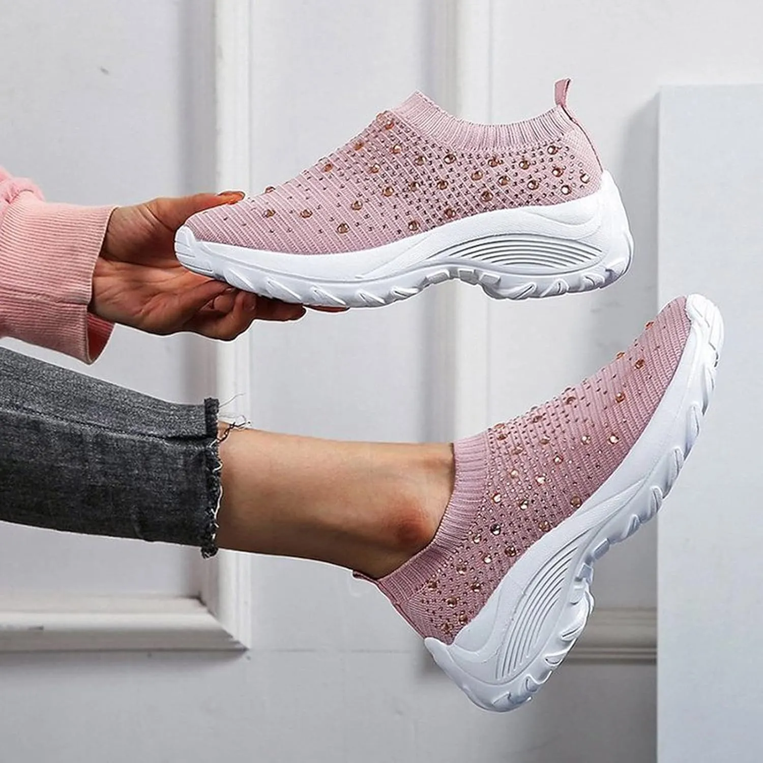 Women Sneakers Size 9 Wide Womens All Black Flat Tennis Shoes Slip On Womens Shoes Casual Fall Boots Plantar Fasciitis Relief Shoes for Women Wide Width Comfy Fall Shoes for Women 2023 Trendy