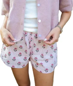 Women Y2k Stripe Boxer Shorts Elastic Waist Lounge Shorts Aesthetics Printed Summer Going Out Shorts