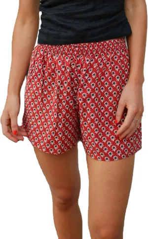 Women Y2k Stripe Boxer Shorts Elastic Waist Lounge Shorts Aesthetics Printed Summer Going Out Shorts