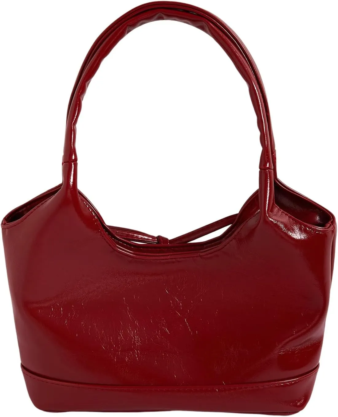 Women's Bowknot Satchel Shoulder Handbags PU Leather Bucket Bags Elegant Purses