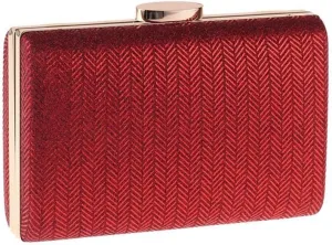Women's Clutch Evening Bag Checked Synthetic Leather Hard Shell Bag Small Square