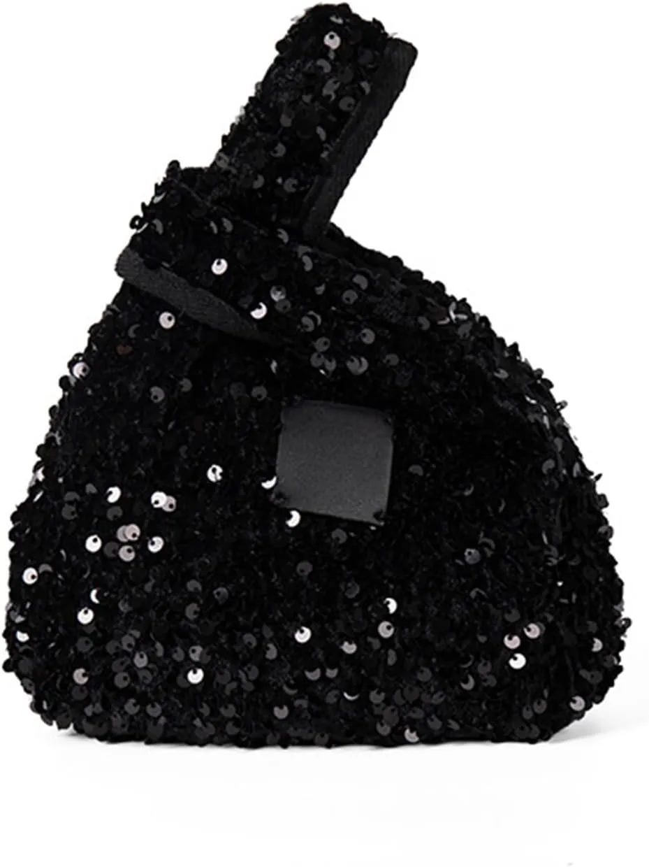 Women's Clutches Evening Bags Retro Sequins Glitters Triangle Purse for 1920s Party Prom Wedding Sparkles Wrist Purses